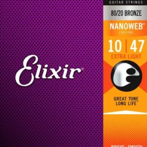ELIXIR 10-47 NANOWEB BR, žice za akust gitaru - Music Wheel