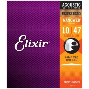 ELIXIR Nanoweb 10-47 PBR 16002, žice za akustičnu gitaru