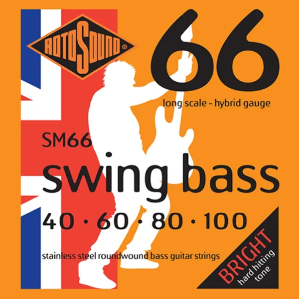 ROTOSOUND SM66 40-100 SWING, hibridan set žica za bas gitaru