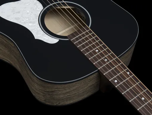 SEAGULL S6 CLASSIC BLACK A/E, elektro-akustična gitara - prednja ploča