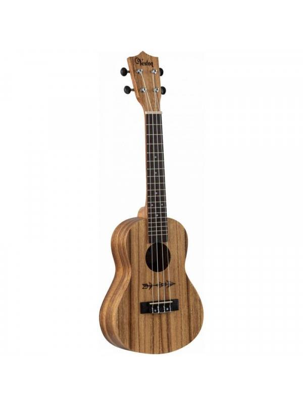 VESTON KUC-100 AC, ukulele koncert natur - prednja strana zaokrenuta