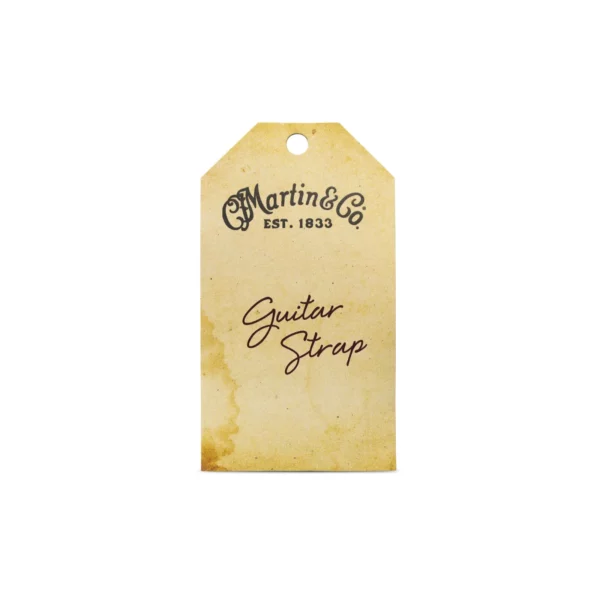 MARTIN Strap Ball Leather/Suede Brown, remen za gitaru etiketa