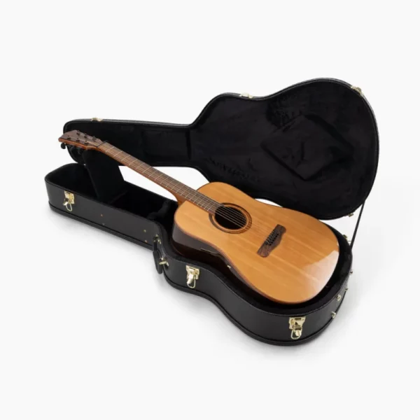 OSS GCA5000B, kofer za akustičnu gitaru - polegnut otvoren s podignutom gitaruom