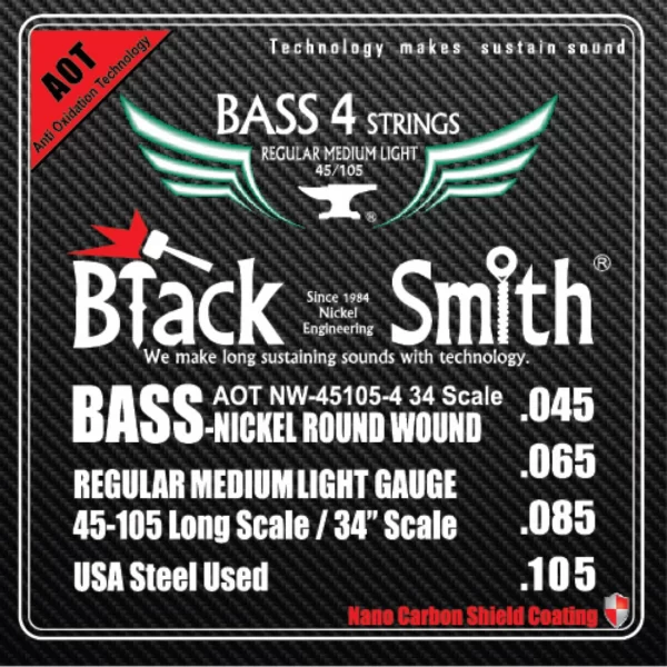 BLACKSMITH ANW-45105-4-34, žice za bas gitaru 4-set
