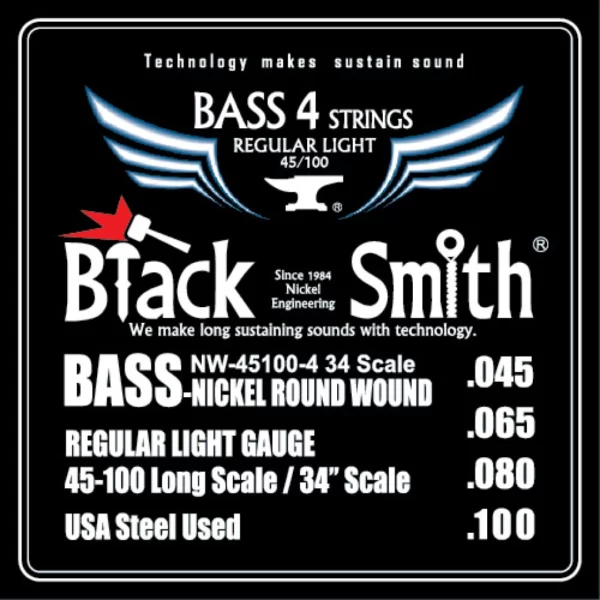 BLACKSMITH NW-45105-34, žice za bas gitaru 4-set