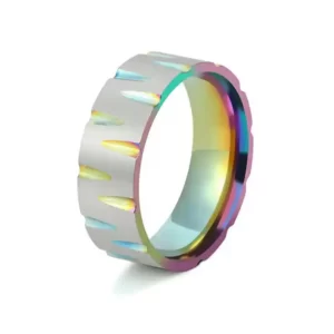 RNR Grip Rainbow, prsten od nehrđajućeg čelika - Music Wheel