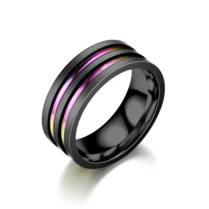 RNR Rainbow Double, prsten od nehrđajućeg čelika - Music Wheel