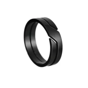 RNR Snake Black, prsten od nehrđajućeg čelika - Music Wheel