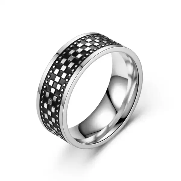 RNR Squares, prsten od nehrđajućeg čelika - Music Wheel