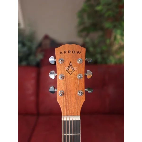 ARROW Silver Tobacco Burst Dreadnought, akustična gitara - headstock