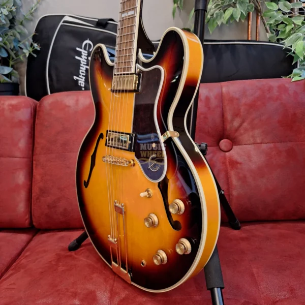 EPIPHONE Sheraton Vintage Sunburst, električna gitara - bočna stranica slika