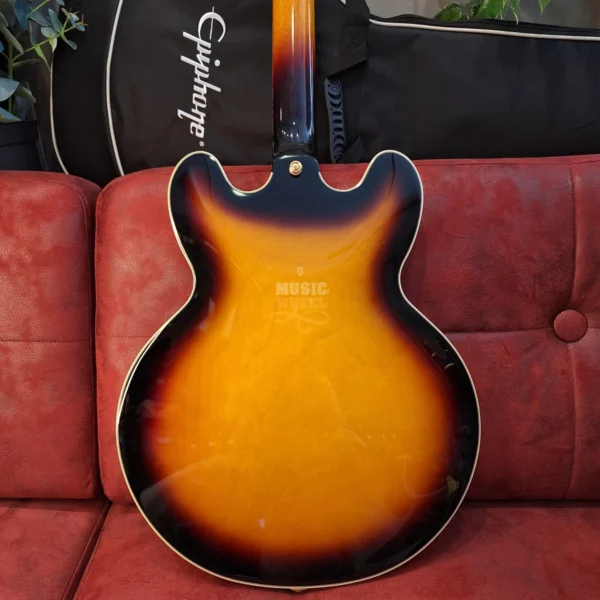 EPIPHONE Sheraton Vintage Sunburst, električna gitara - zadnja strana slika
