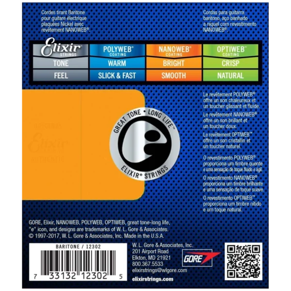 ELIXIR Nanoweb 09-42 12002, žice za električnu gitaru - pozadina