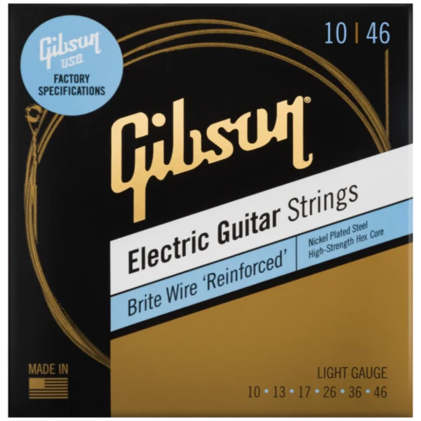 GIBSON Brite Wire Reinforced 10-46 (SEG-BWR10), žice za električnu gitaru