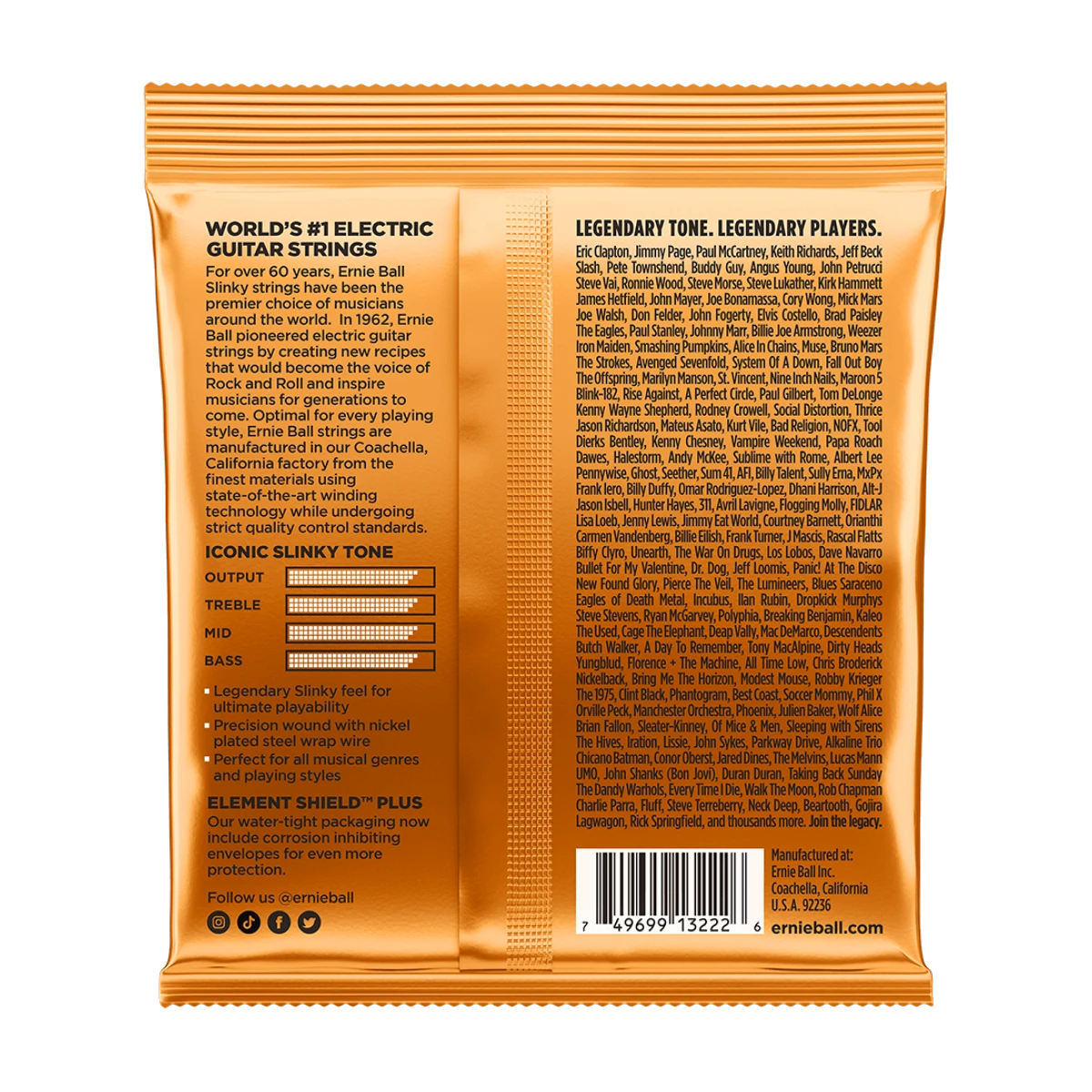 ERNIE BALL 3222 Hybrid Slinky (3P) 09-46, žice za električnu gitaru 3P - pozadina