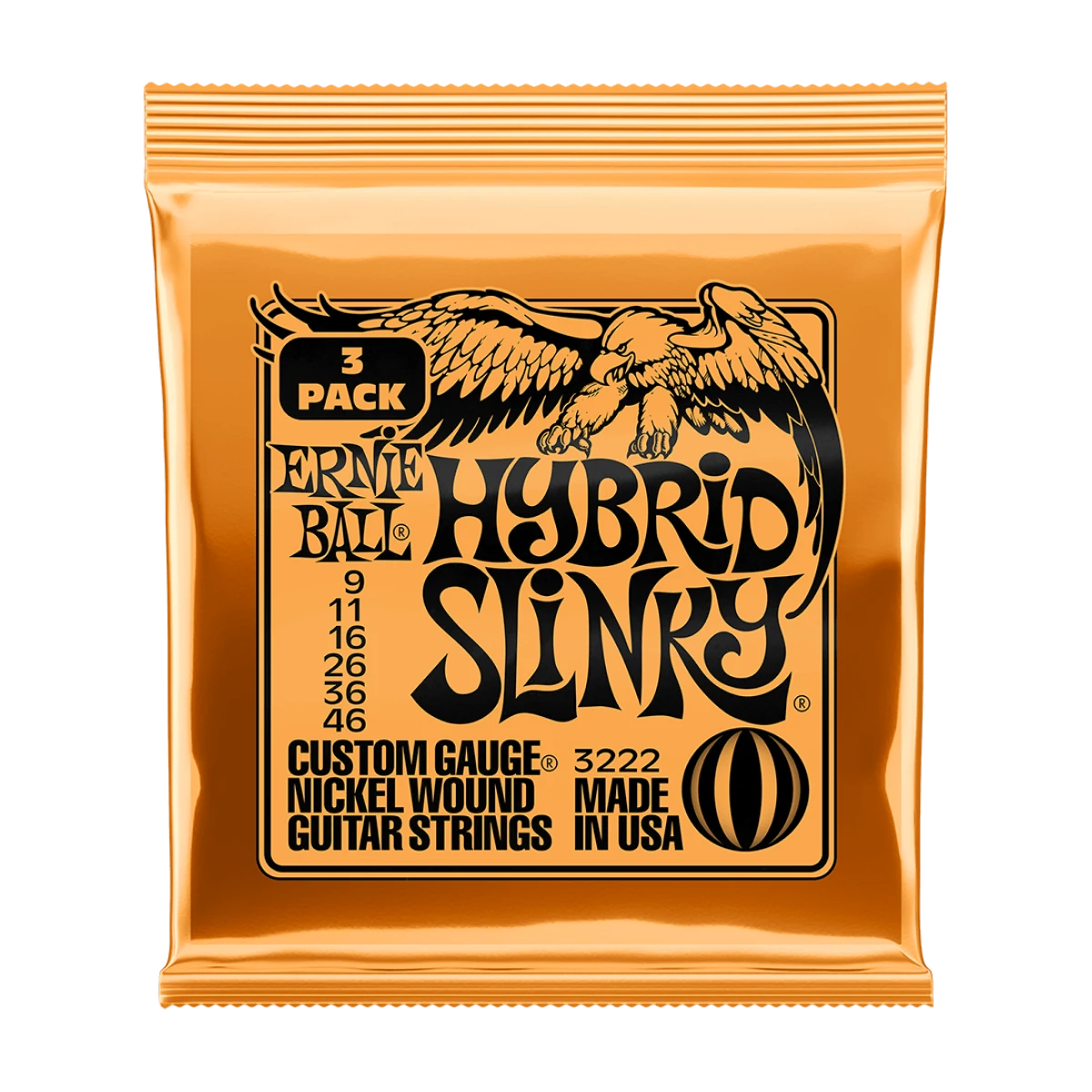 ERNIE BALL 3222 Hybrid Slinky (3P) 09-46, žice za električnu gitaru 3P
