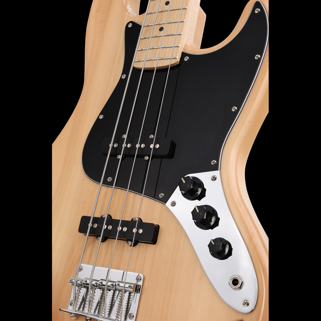 ARROW Louisiana 4 Bass Natural Maple/Black, bas gitara - prednja ploča