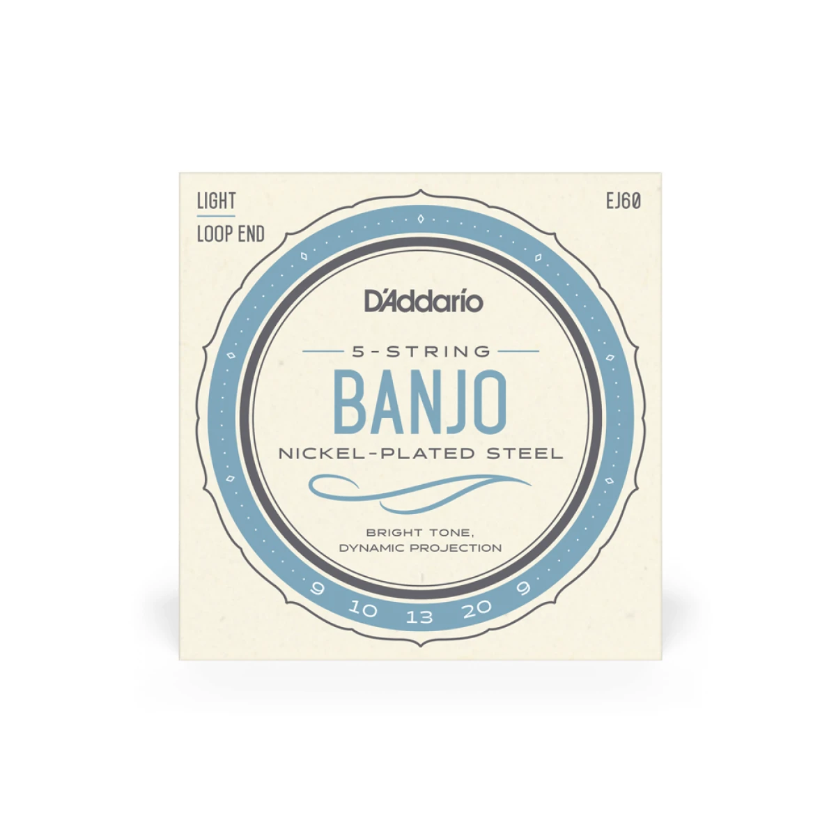 DADDARIO EJ60 Banjo Nickel WND Light 09-20, žice za banjo