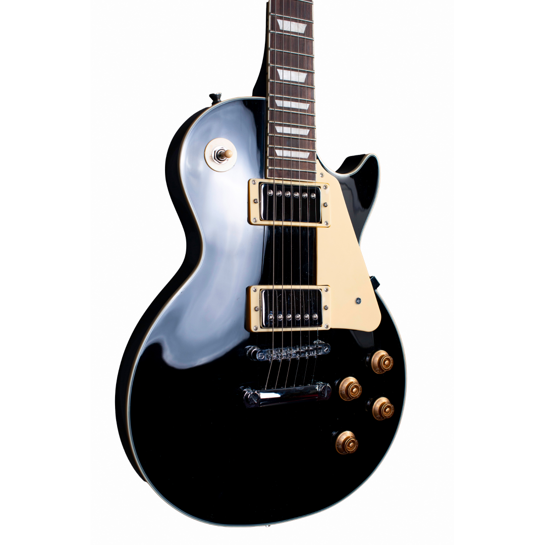 ARROW Riffster LP 22 Abyss Black Rosewood/White LTD, električna gitara - prednja ploča