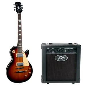 ARROW Riffster LP 22 Tobacco Burst Rosewood, električna gitara i PEAVEY Backstage II, pojačalo za gitaru 12W