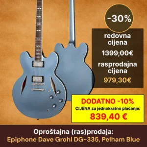 Rasprodaja - Epiphone - Epiphone Dave Grohl DG-335, Pelham Blue - UPDATED