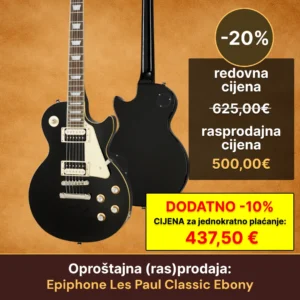 Rasprodaja - Epiphone - Epiphone Les Paul Classic Ebony - UPDATED