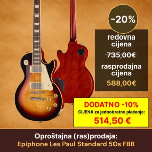 Rasprodaja - Epiphone - Epiphone Les Paul Standard 50s FBB - UPDATED