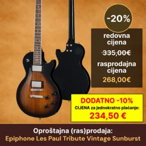 Rasprodaja - Epiphone - Epiphone Les Paul Tribute Vintage Sunburst - UPDATED